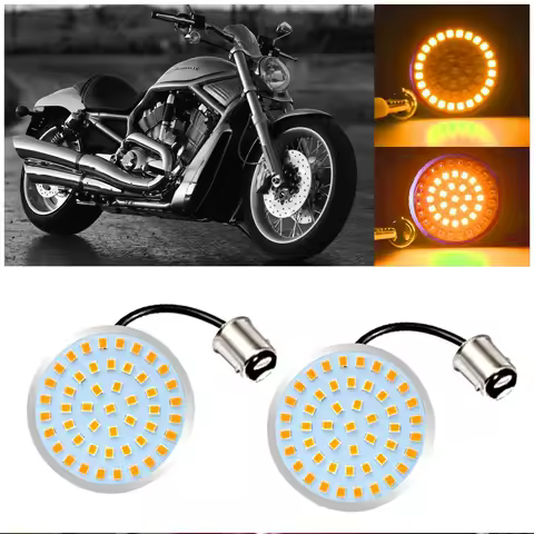2PCS LED 1156 Turn Signal Tail Lamp 1157 Brake Indicator Light For Harley Davidson Touring Electra Tri Glide Sportster XL883