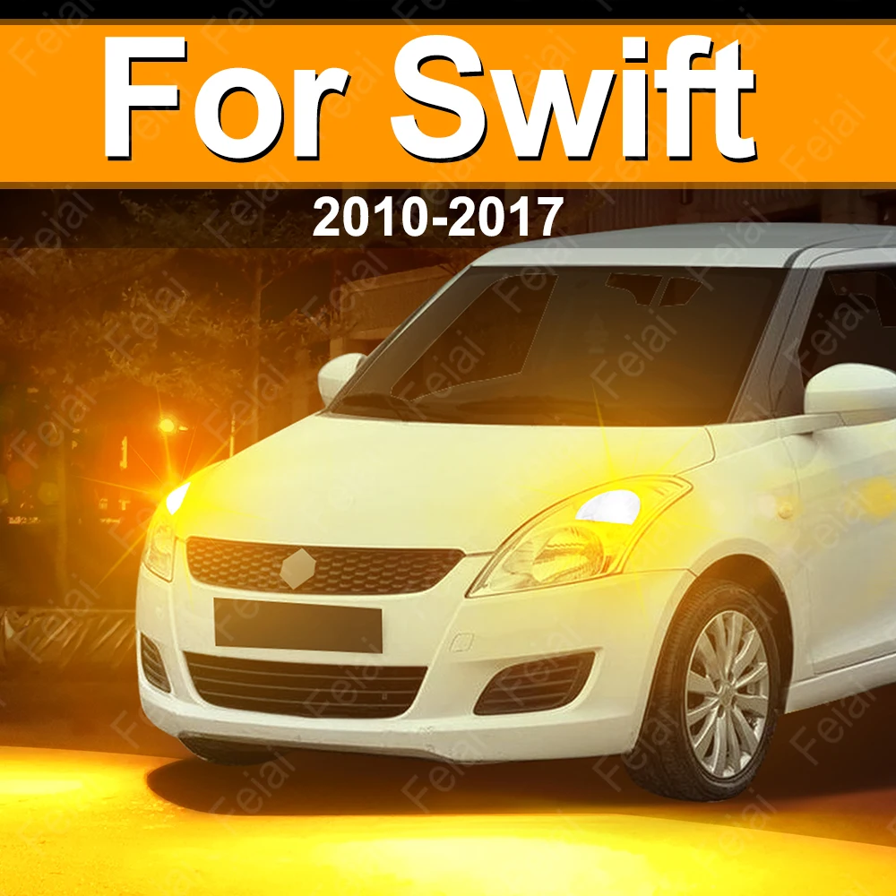 

For Suzuki Swift Turn Signal LED Lights Indicator Bulb Swift 4 Accessories 2010 2011 2012 2013 2014 2015 2016 2017 Amber Yellow