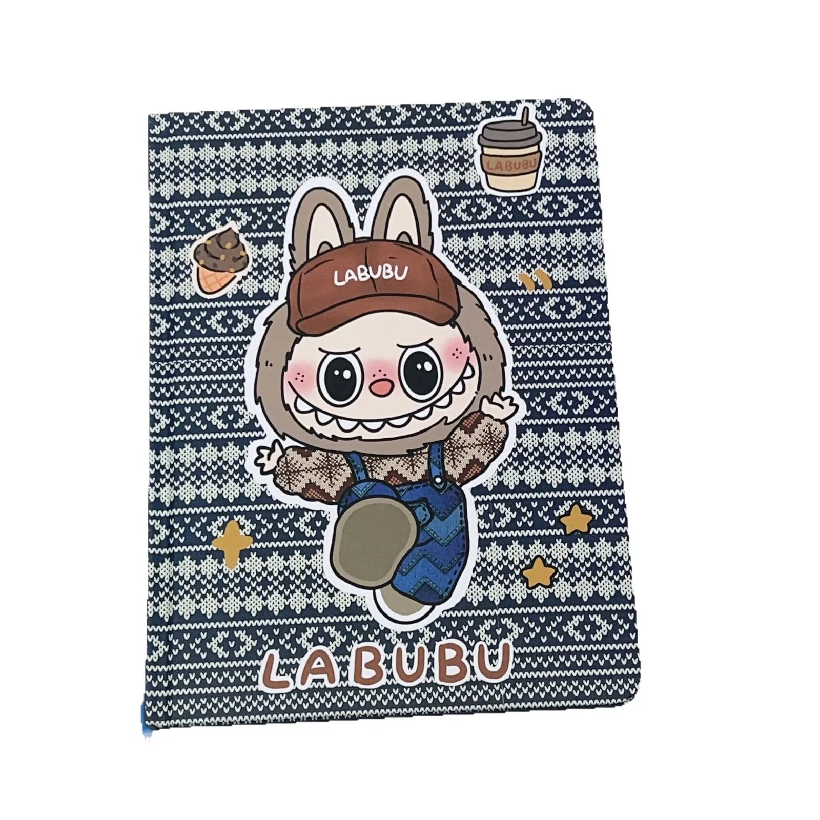 New Two-volume Glasses Cloth A5 Notebook Full-color Page Planner Student Hard-shell Diary Notepad Notebook