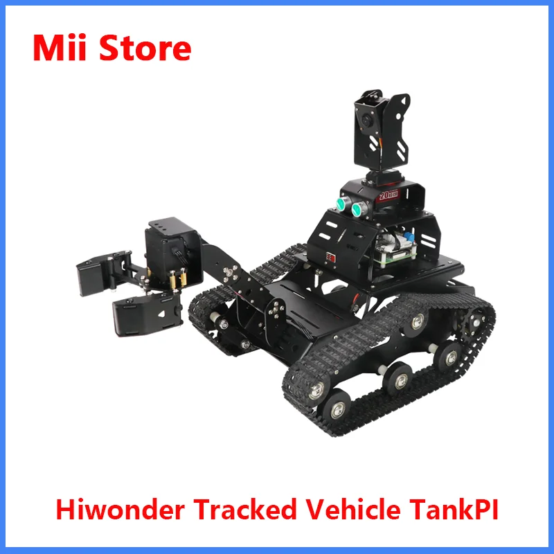 

Hiwonder Tracked Vehicle TankPi Programmable OpenCV Artificial Intelligence AI Visual Recognitio Optional Raspberry Pi