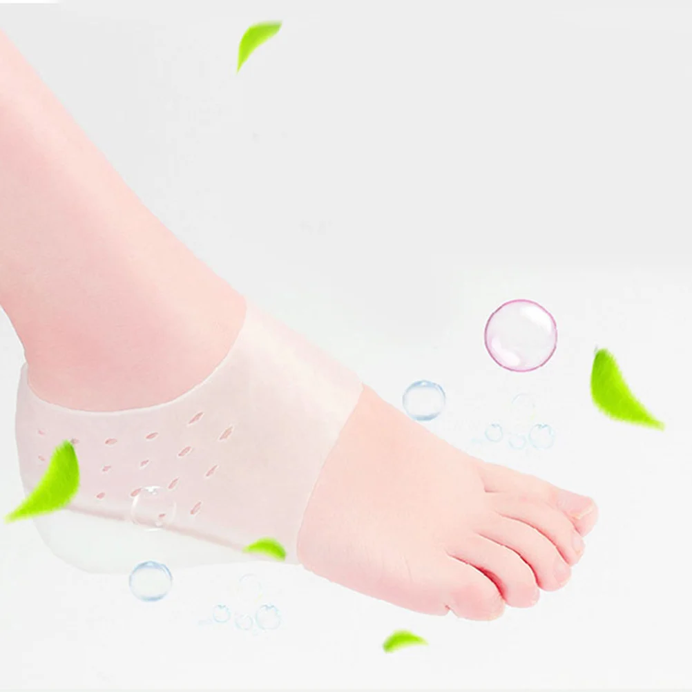 Foot Invisible Heightening Insole Heel Silicone Shoe Pads Gel Taps Half Insoles