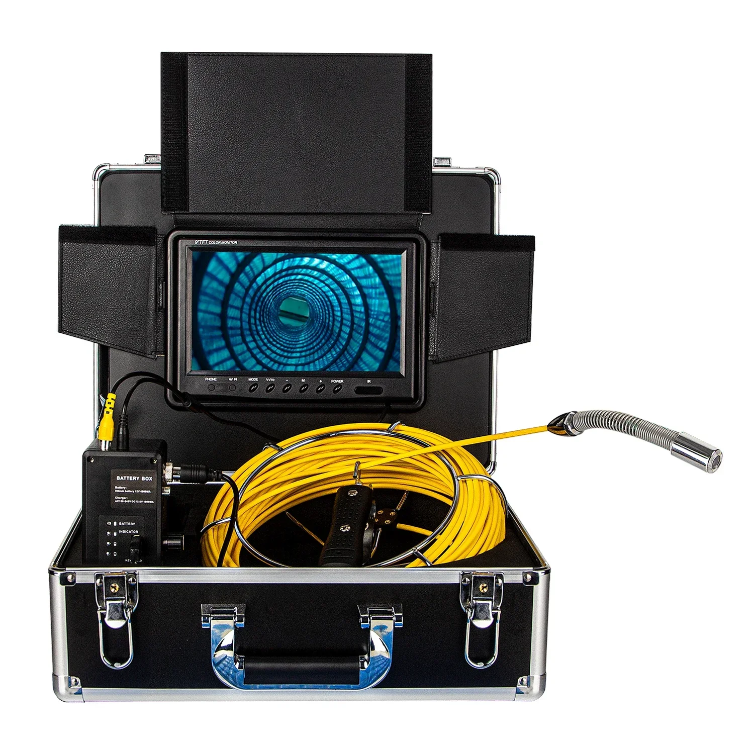 WP90F long Spring 23mm 512hz Sonde Transmitter 9inch Pipe Drain Sewer Inspection Camera System  stainless steel 304 camera 23MM