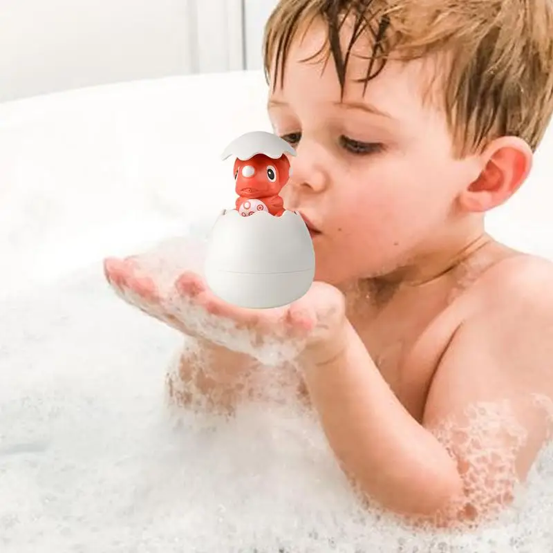 Bañera para incubar, juguete de baño, bañera de agua de dibujos animados, juguetes para piscina, bola flotante divertida, juguete para baño de huevos, dinosaurio para incubar, juguete para cumpleaños