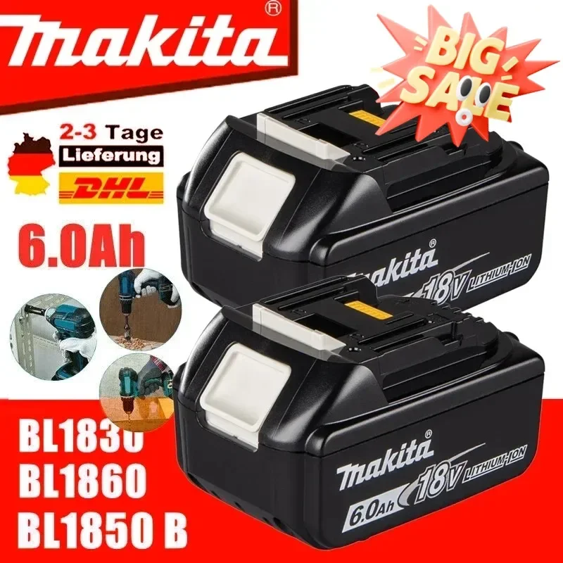 

100% BL1860 Rechargeable Battery 18 V 18000mAh Lithium Ion for Makita 18v Battery BL1840 BL1850 BL1830 BL1860B LXT 400