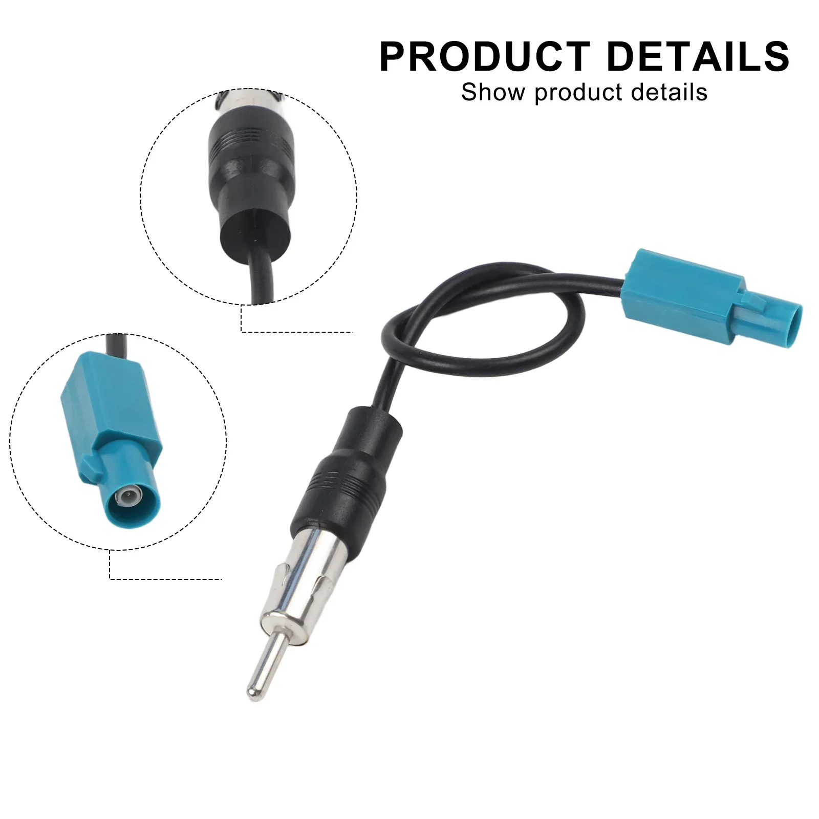 1pc Car FM AM Stereo Radio Antenna Adapters Cables For DAB Car Radio Car Stereo Radio Antenna Adapter Cable Accessories