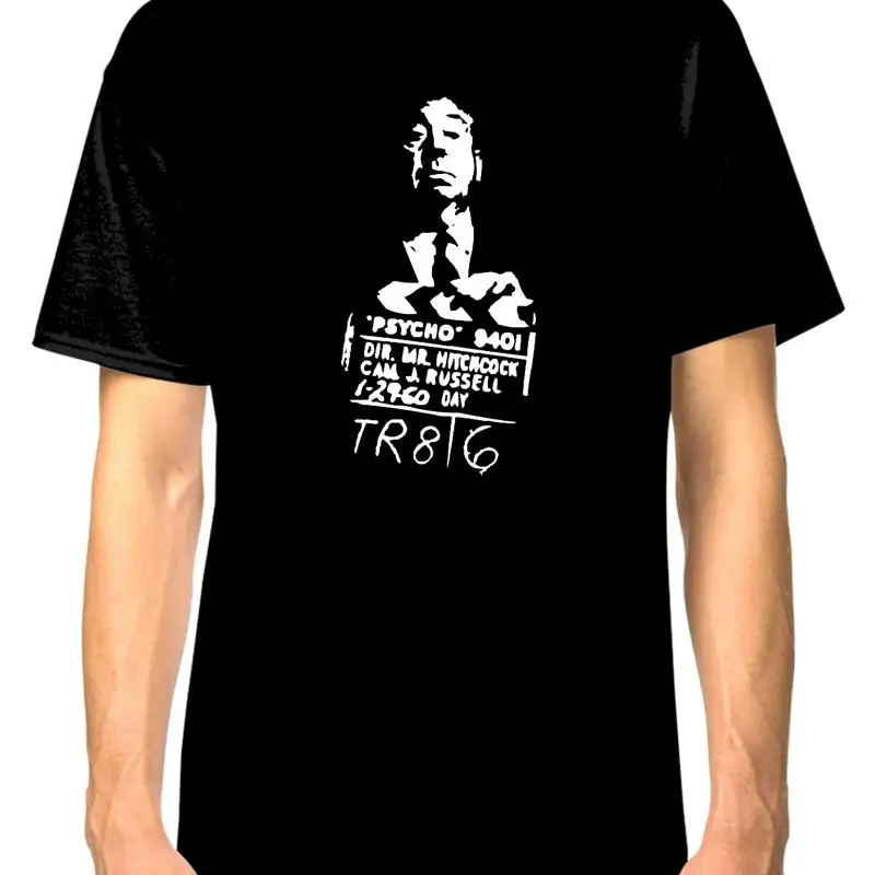 Alfred Hitchcock Logo T Shirt 100 Cotton High Quality