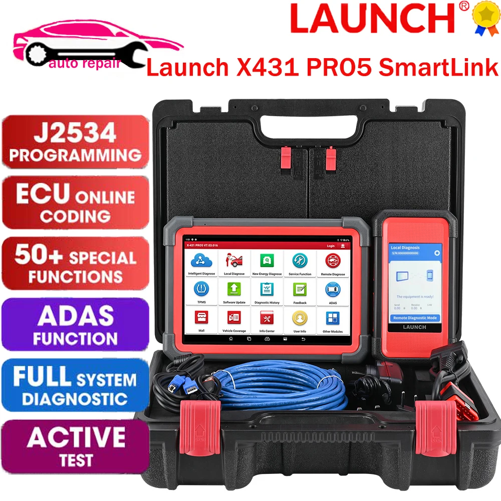 

Launch X431 PRO5 SmartLink Car Diagnostic Tools J2534 Programming Auto OBD2 Scanner Diagnosis Automotive Tool pk X-431 V+ PRO3