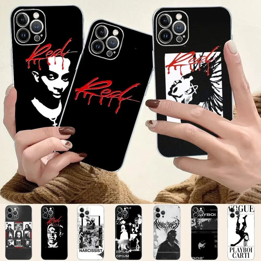 Playboi Carti Rapper Phone Case For iPhone 15 XR X XS Max 14 13 Pro Max 11 12 Mini 6 7 8 plus SE 2020 Printing Cover