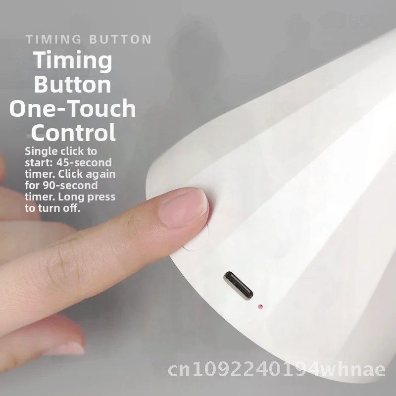 Oplaadbare nagelsensor fototherapielamp Witte ruitvormige sneldrogende lotuslamp Flexibele kleverige patch voor manicure