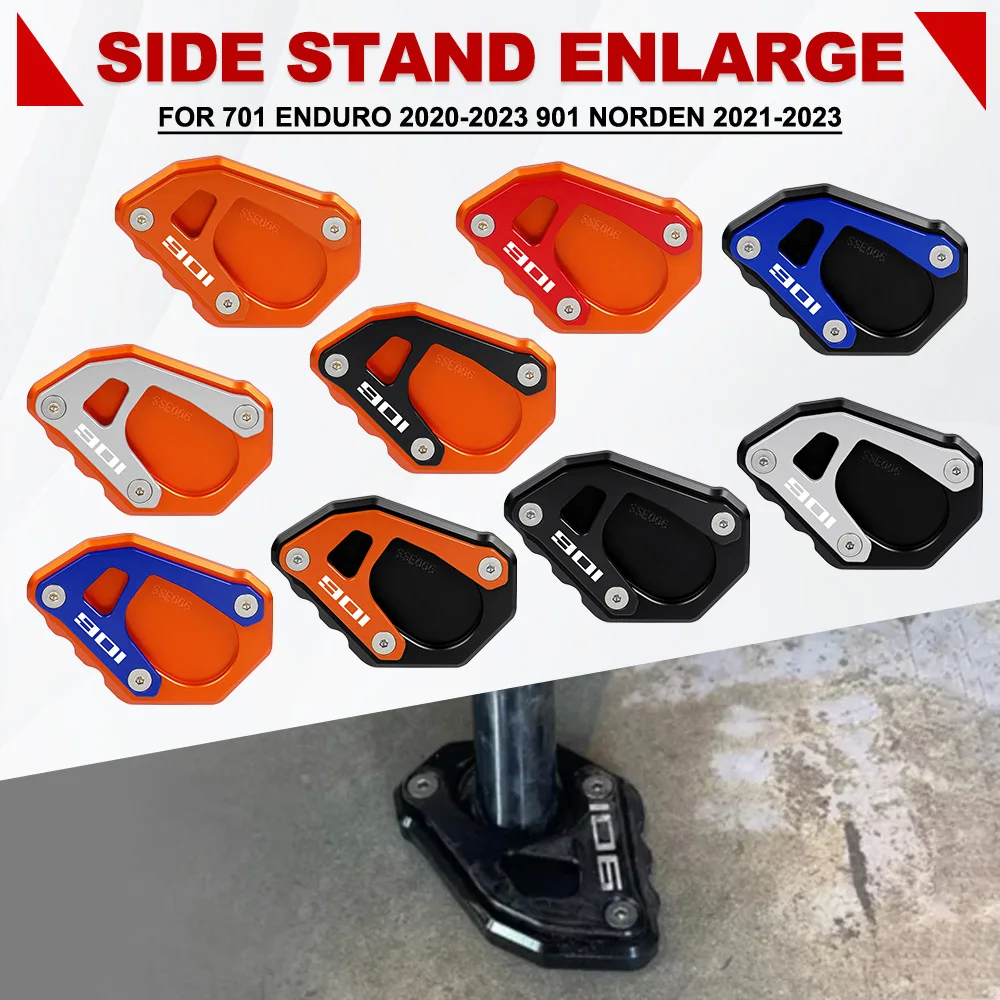 

Боковая подставка для Husqvarna 701 Enduro 2020-2023, аксессуары для мотоциклов, расширитель, удлинительная пластина Husqvarna 901 Norden 2021-2023