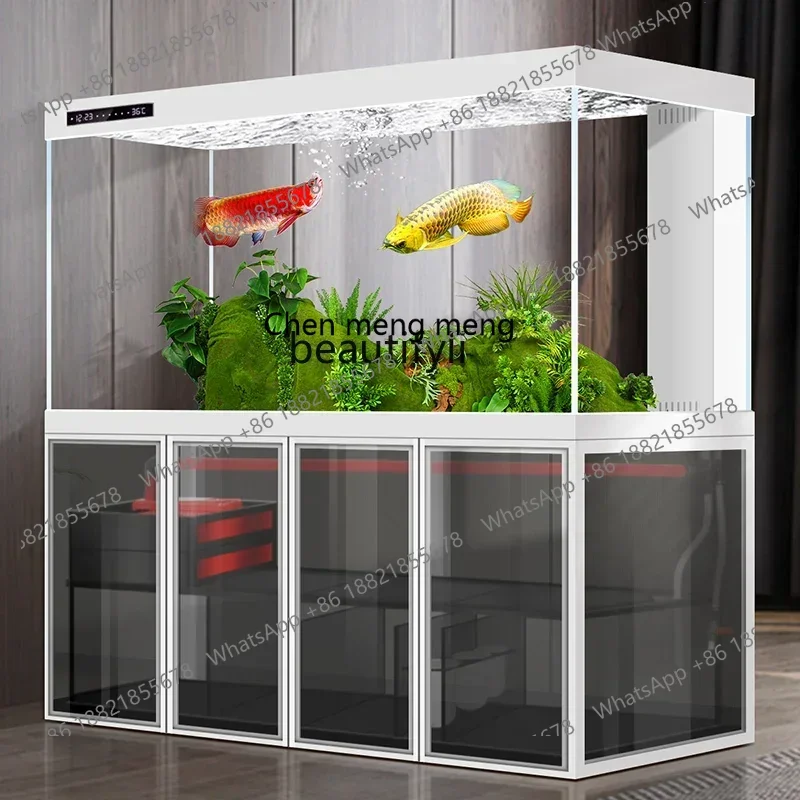 Bottom Filter Dragon Fish Tank Large Living Room New Home Office Subareas Screens Ecological Intelligent Constant Temperature