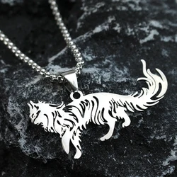 Maine coon Necklace Cute Pet Maine Coon Cat Stainless Steel Pendant for Men and Women Fashion Charm Christmas Gift