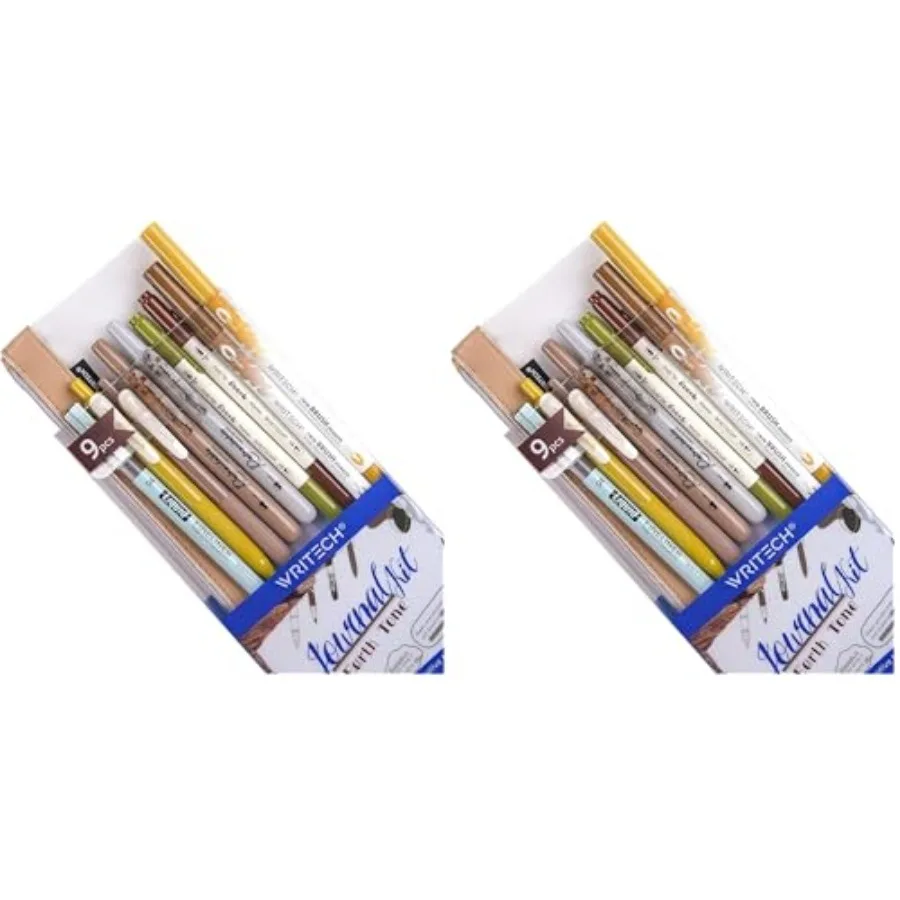 

Journaling Gel Pens Highlighters: 0.5mm Fine Point Retractable Gel Ink Pen Assorted Colored Highlighter Fineliner Multicolor Du
