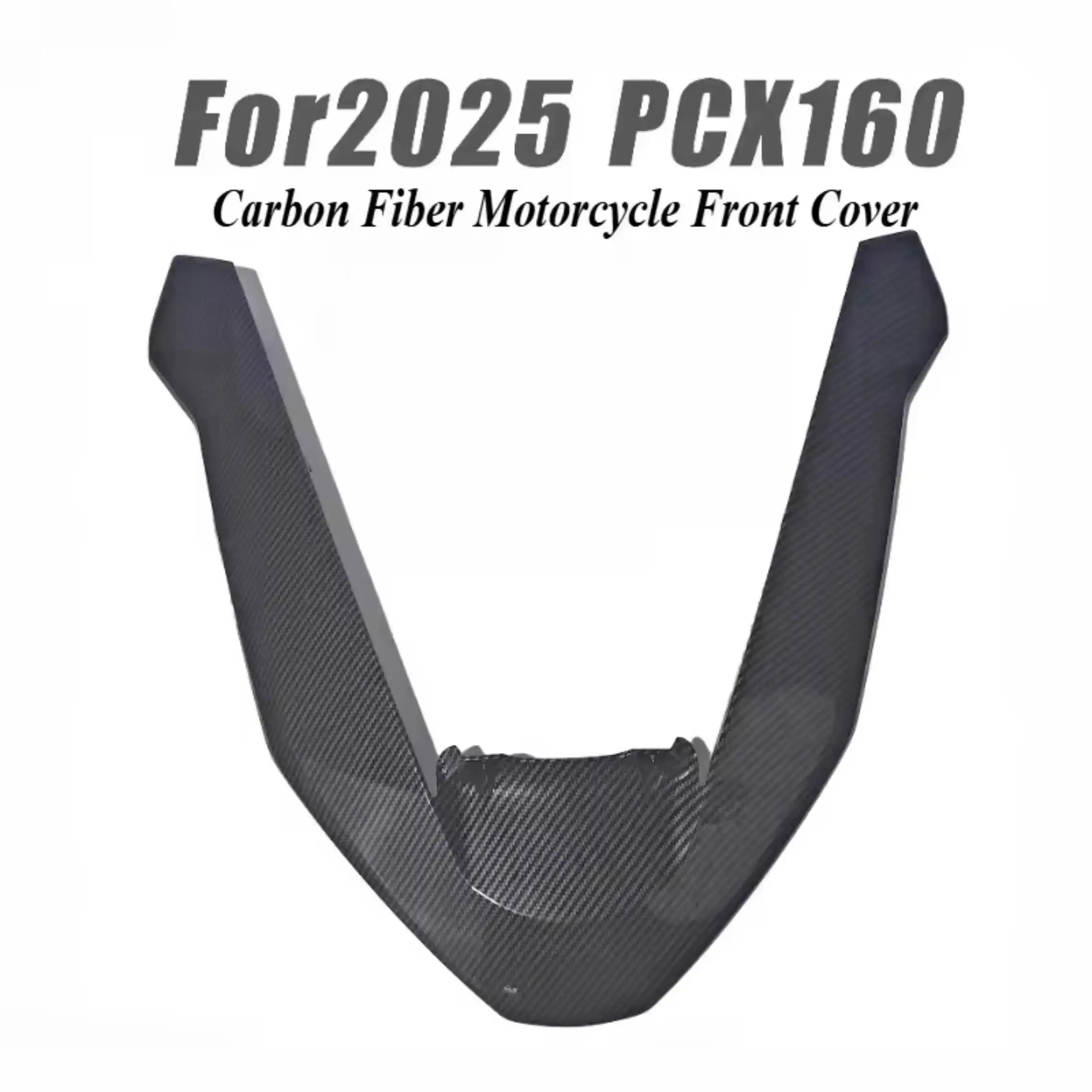 

For Honda PCX160 2025 Carbon Fiber Motorcycle Body Modification Front Decorative Cover ABS Accessories Fairing Extension Guard