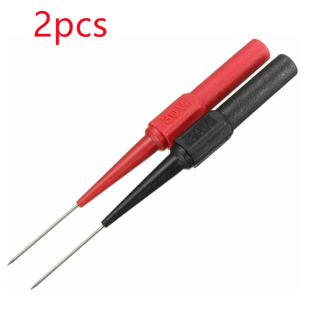 2 Pcs Digital Multimeter Probe Measuring Device Clamp Copper Test Lead Digital Multimeter Test Equipment 1A/30V Test Probes Plug