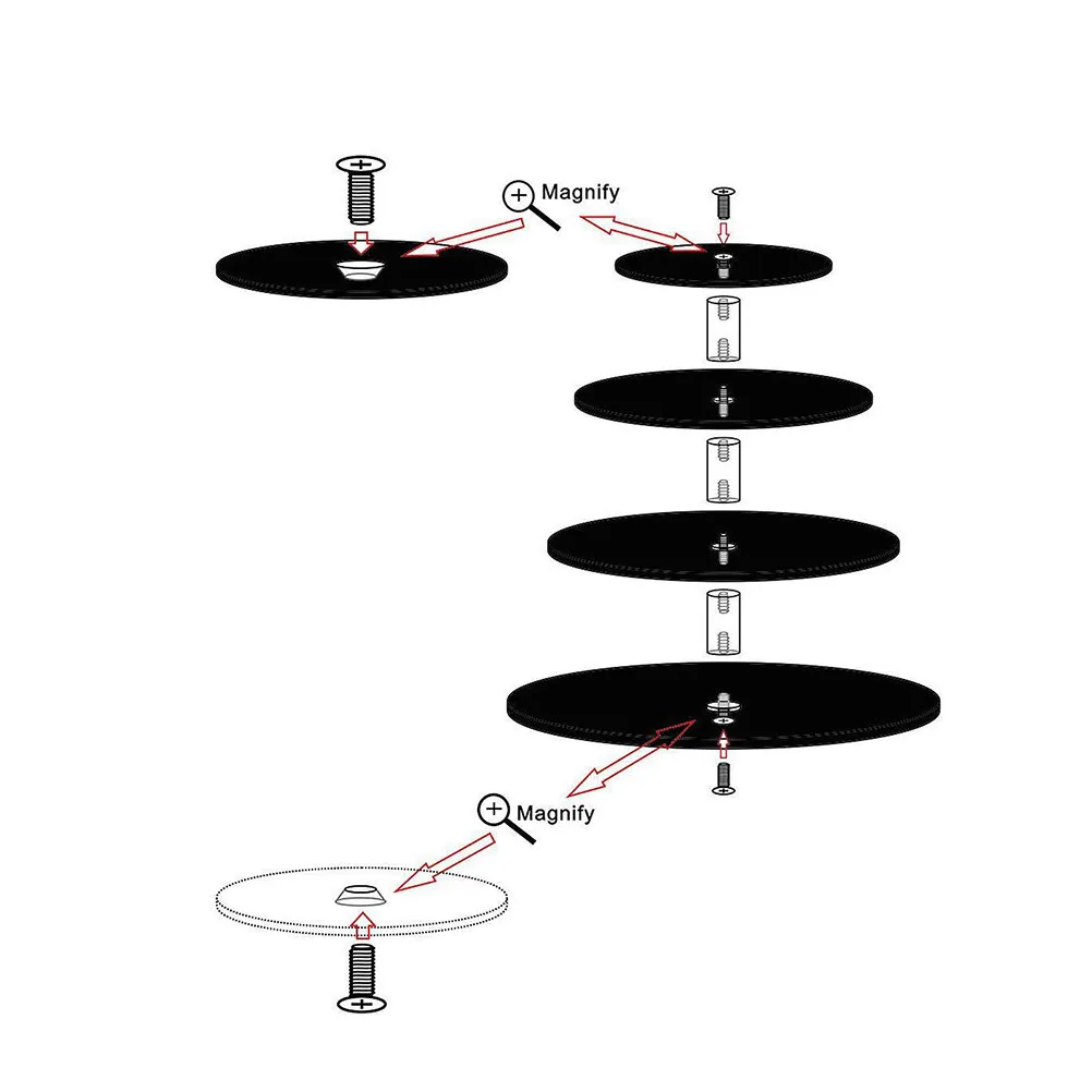

4 Layer Acrylic Cake Stand Round Stackable Detachable Dessert Display For Wedding Party Cupcake Holder Sweets Donuts Rack