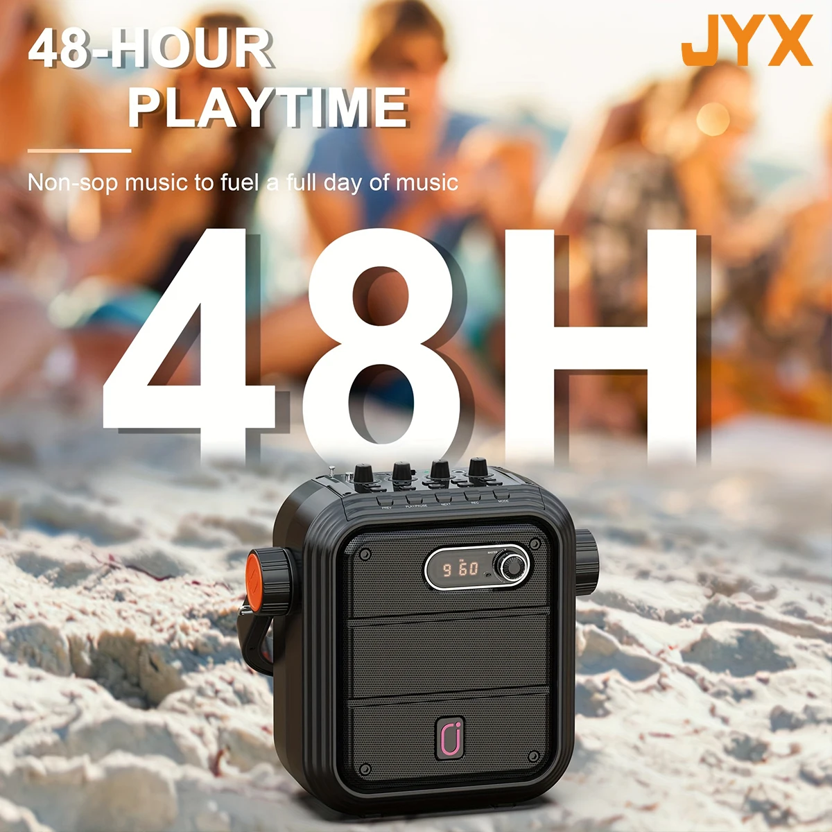 Portable Karaoke Speaker with Bt, Usb, Tf Card, Fm, Recording, with Reverb Function Led Karaoke Machine with Two Wireless Microphone Supports Bt/Usb/Aux/Tf Port Portable Bluetooth Speaker Adjustment Pa System