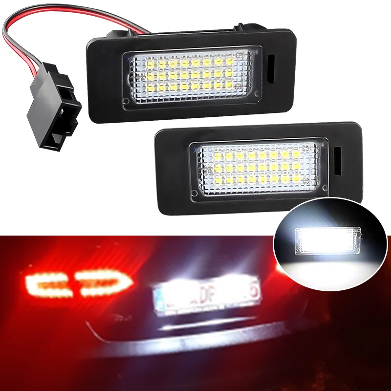 2 pz LED targa luce lampada per VW Golf Mk6 Mk7 Plus Jetta MK6 Passat B6 B7 Polo Touareg Mk2 Tiguan Touran Sharan