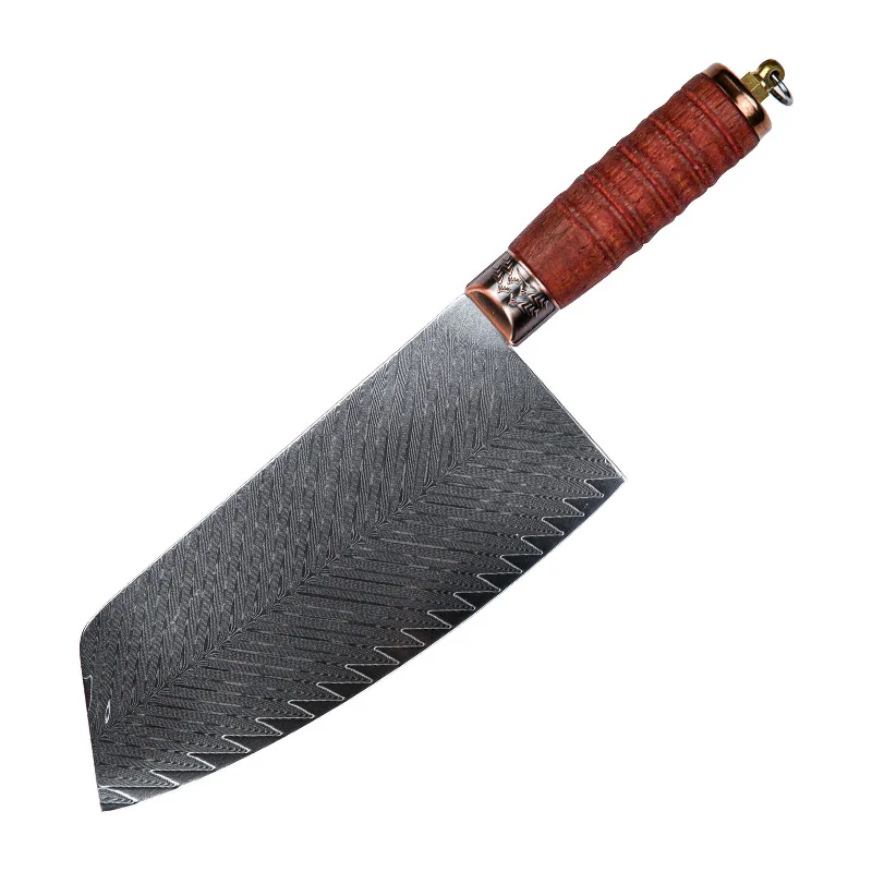 Chinese Knife Cleaver Knife Damascus Steel Ergonomics & Comfortable Handle Kitchen Knives Household Slicing Knife Cooking Tools