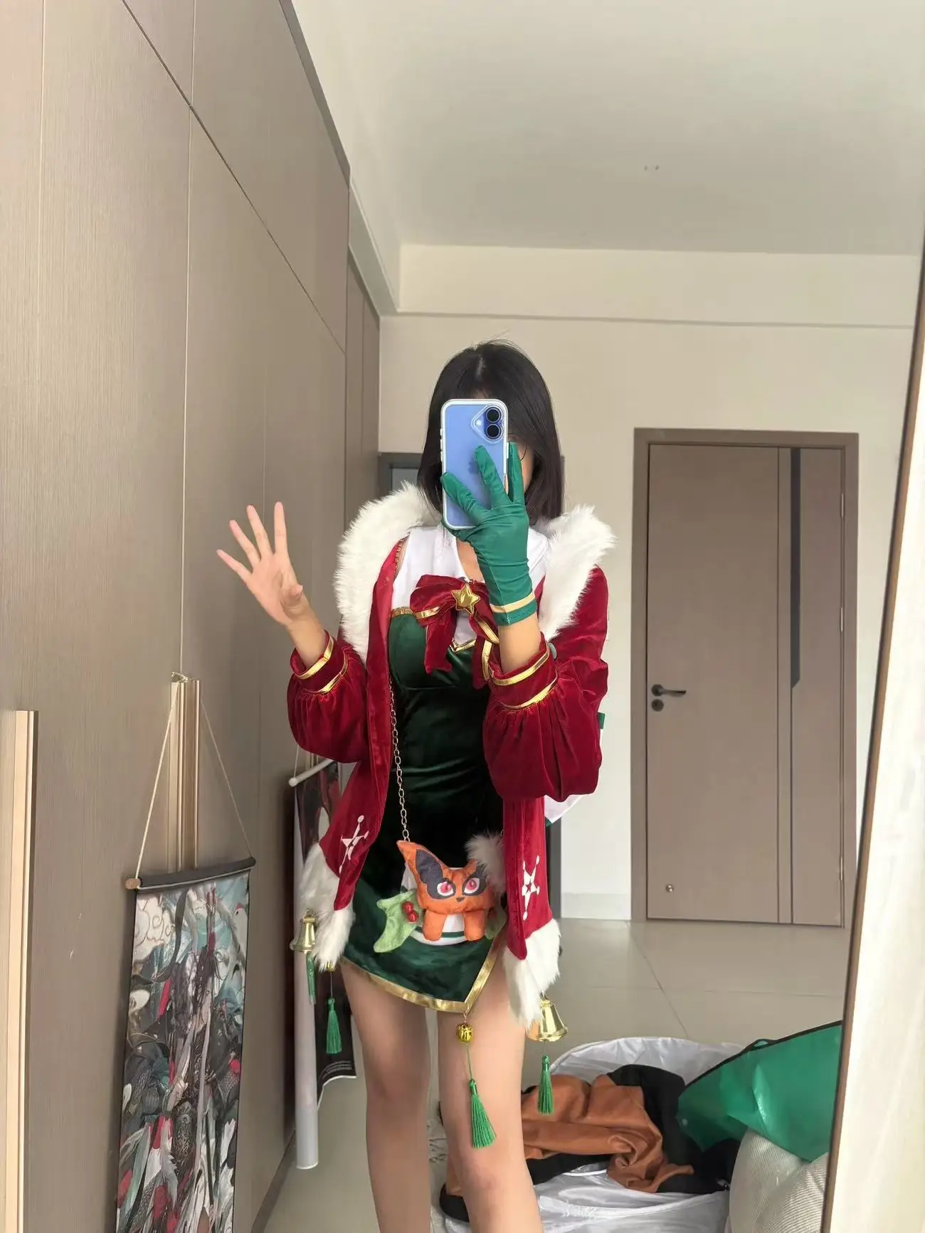 

Cosplay Costume Set for Kushina Uzumaki (Winter Version) - Christmas Anime Outfit