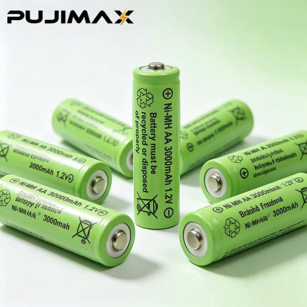 Batterie rechargeable PUJIMX 1.2V AAA 1800mAh 3000mAh AA NI-MH pour télécommande, horloge, souris, ordinateur, jouet, lecteur MP3/MP4