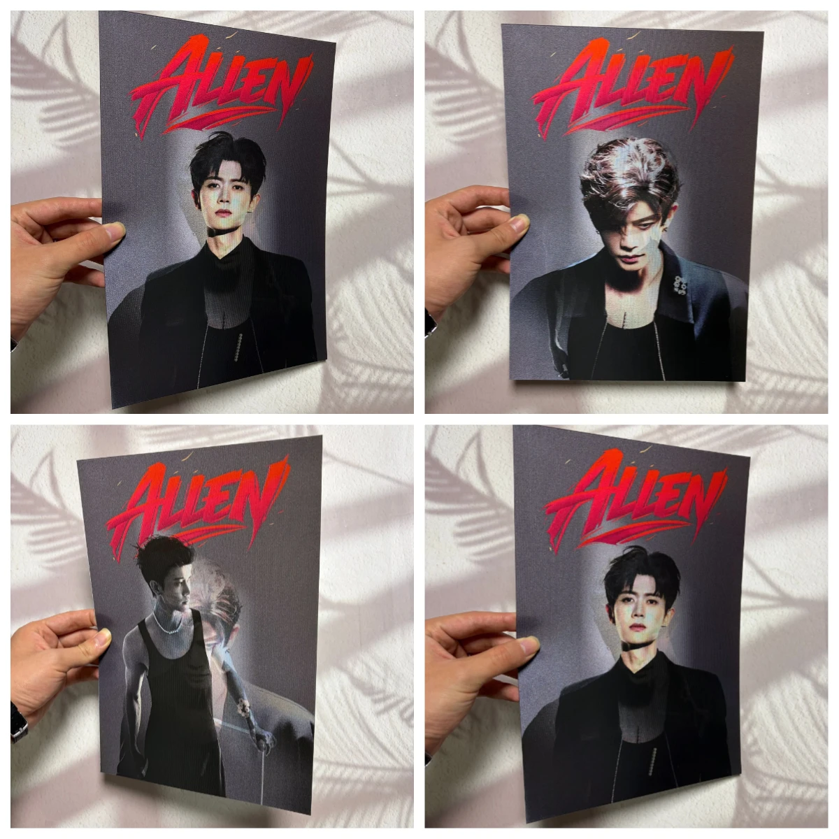 Three changes Ren Jialun's celebrity grating card, peripheral small card, postcard decoration, setting up a table to give gifts