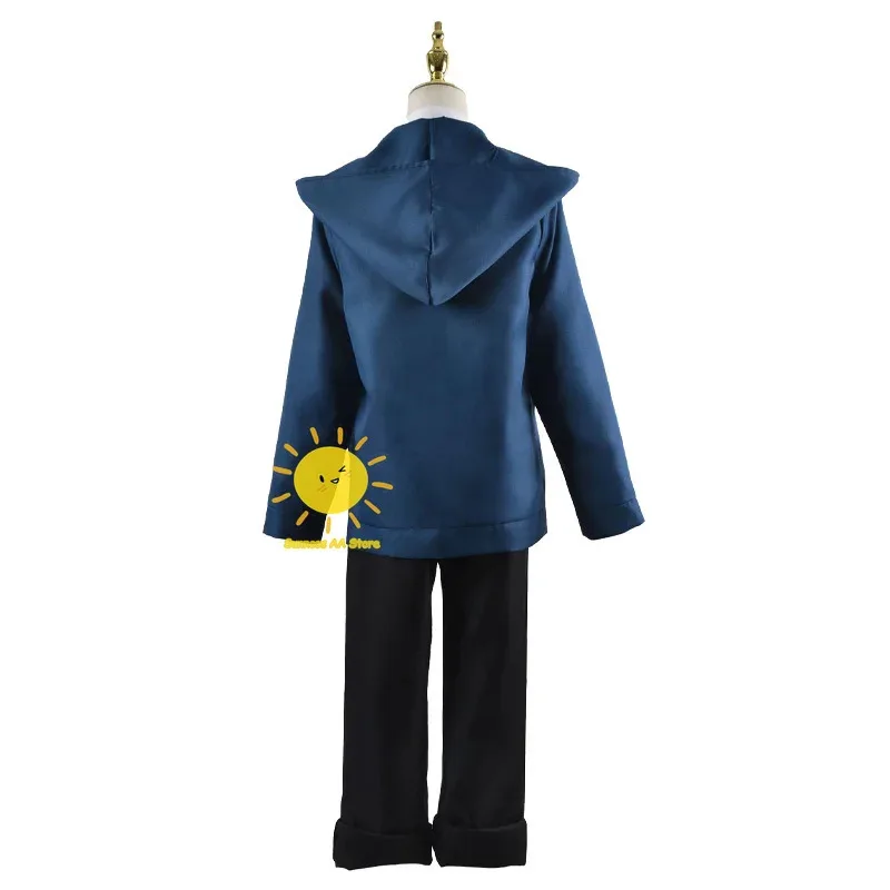 hhh 2025 أنيمي بالمنشار رجل تأثيري ازياء قوة الأحمر الأزرق بدلة معطف أغطية الرأس شعر مستعار هالوين كرنفال حفلة كوس ووم