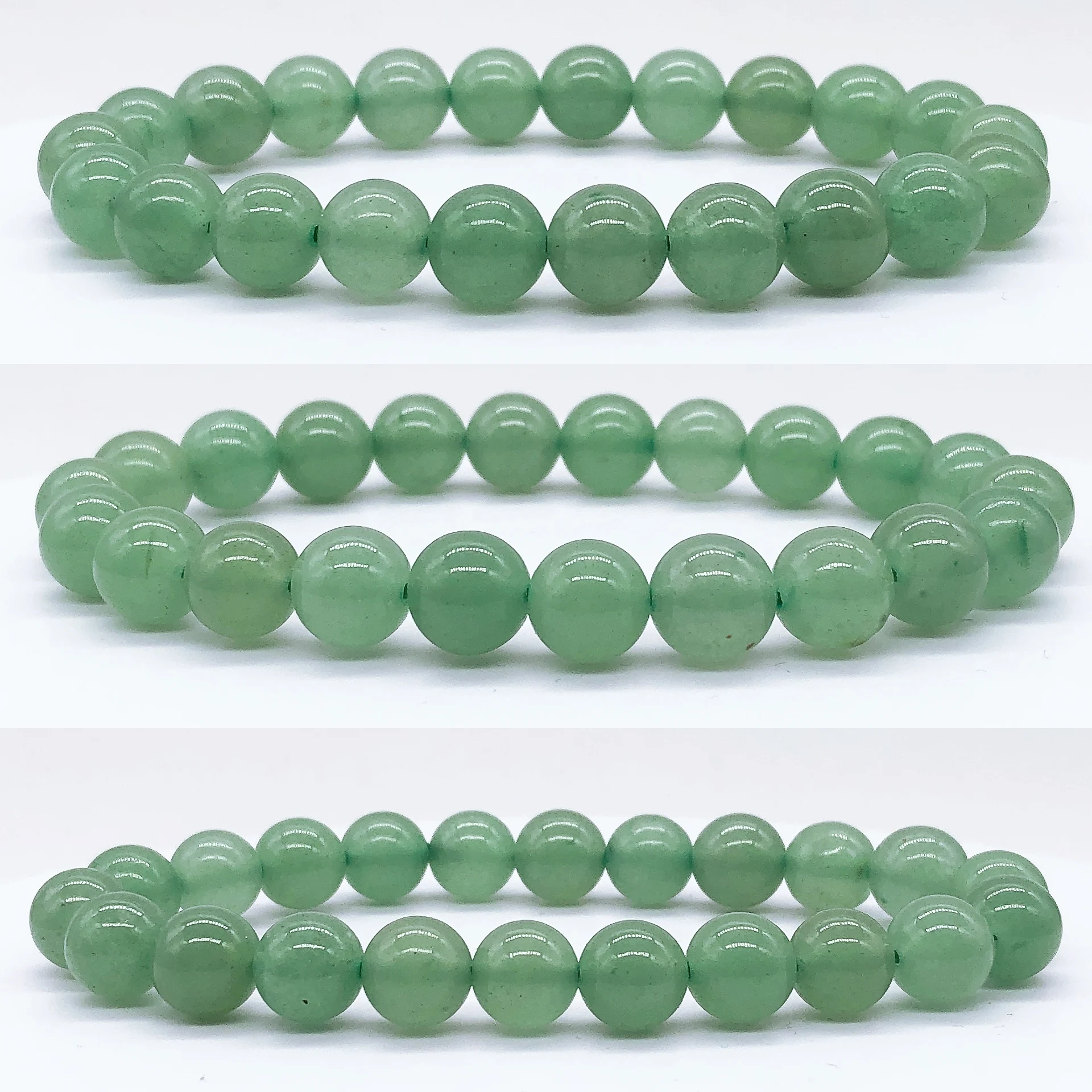 Natural Green Aventurine Beaded Bracelet Rock Crystal Stone Reiki Healing Beads Fashion Bangles Yoga Jewelry Home Decor Gift