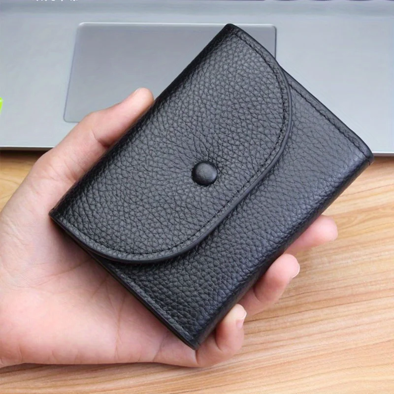 New Mini Coin Purse for Women, 2‑in‑1 Fashion Card Holder Wallet, Compact Pouch for Men