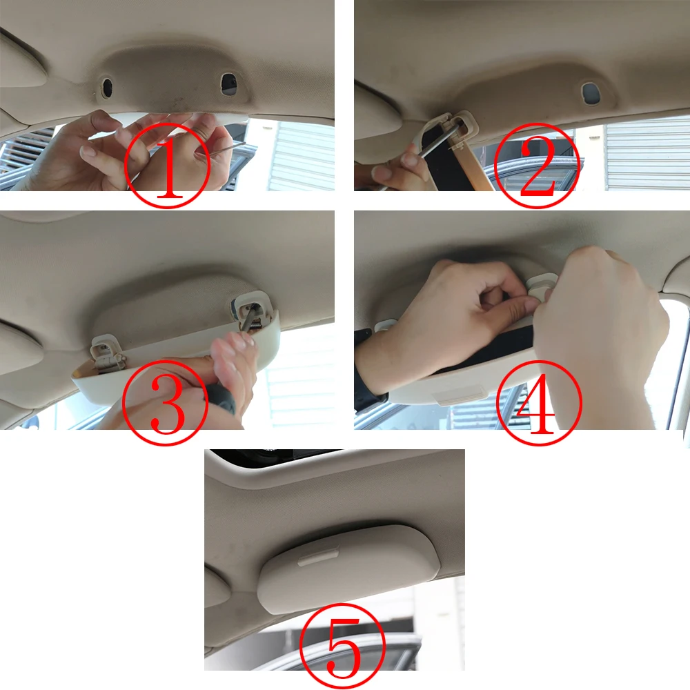 Car Glasses Holder Case Fit for Haval H2 H3 H4 H5 H6 H9 F5 F7 Coupe Glasses Box Storage Holder Sunglasses Case