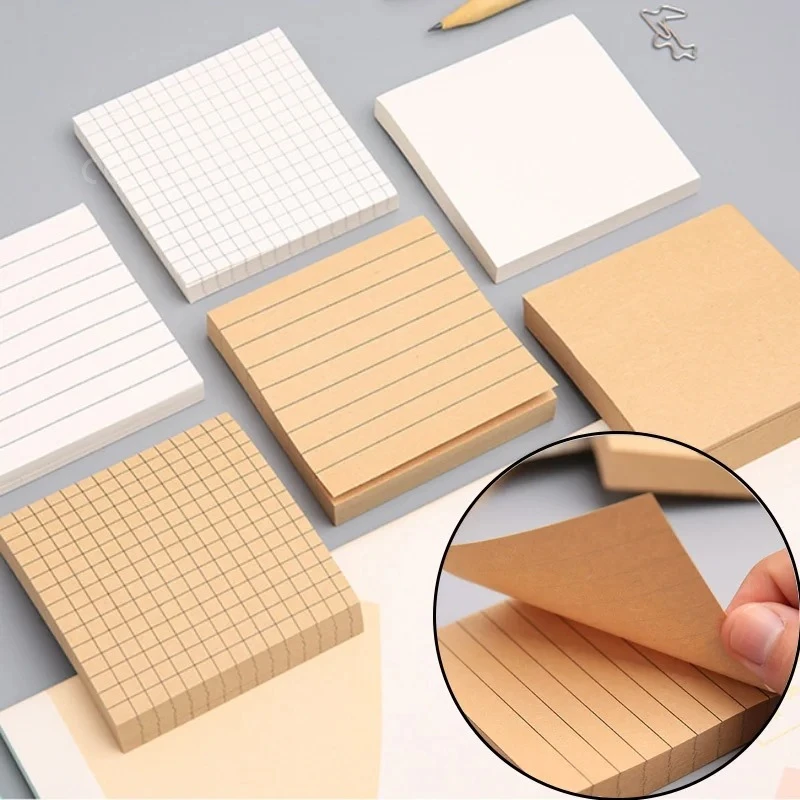 80 Sheets Sticky Notes Stationery Stickers Office Bookmark Daily Planning Tips School Supplies Notebook
