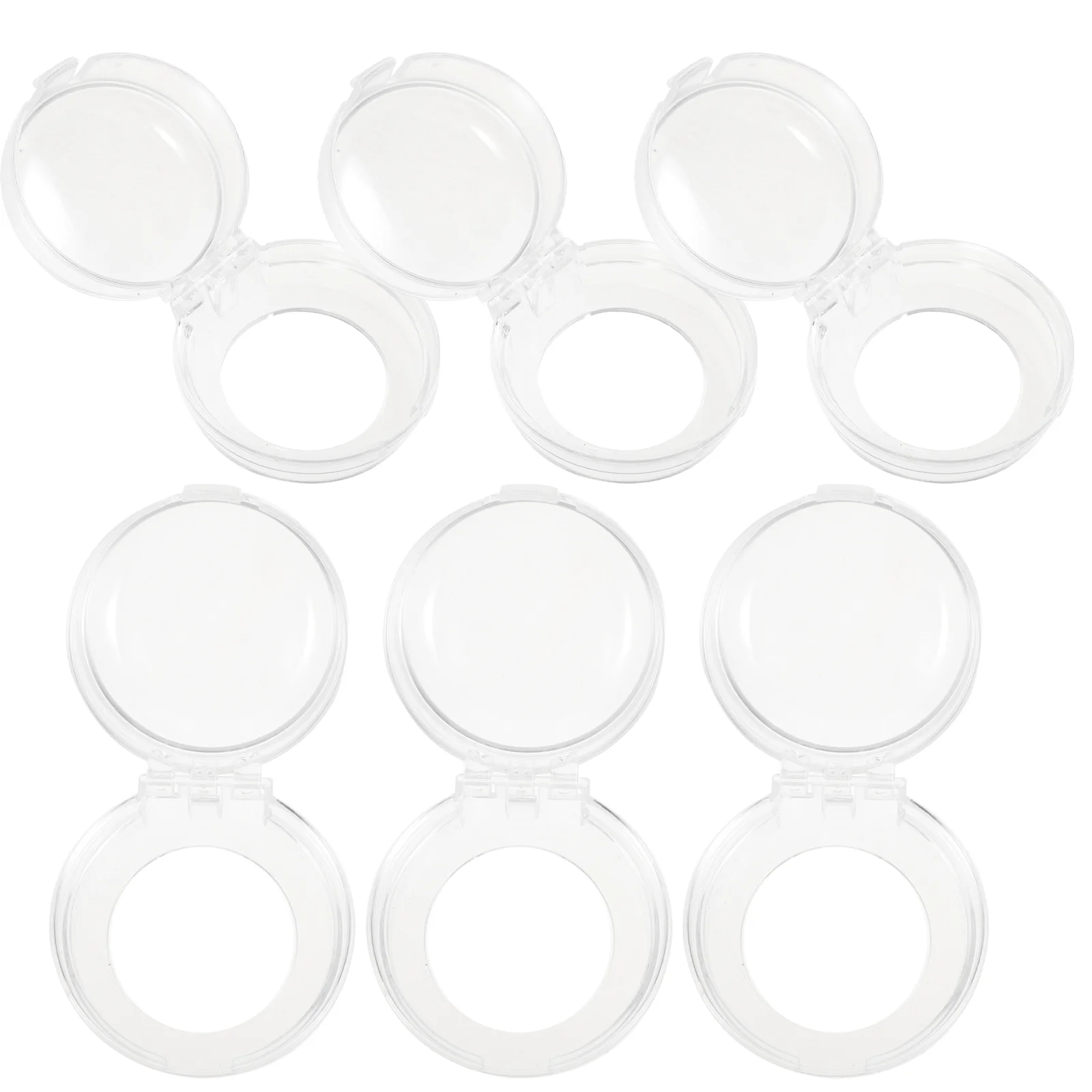 6 Pcs Transparent Button Covers for Child Safety Easy Install Fits Circular Buttons Appliances Prevent Accidental Touch Stove