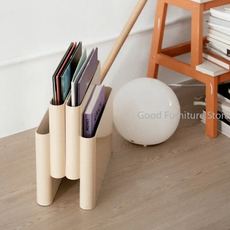 Nordic Creative Bookshelf Book Storage Landing Magazine Book Newspaper Rack Desktop Decoration Photography Props