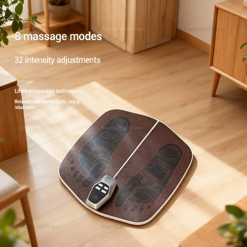 Intelligent Foot Pad Massager with Multi Mode Pulse Physiotherapy Microcurrent Foot Relaxer for Pain Relief and Foot Wellness