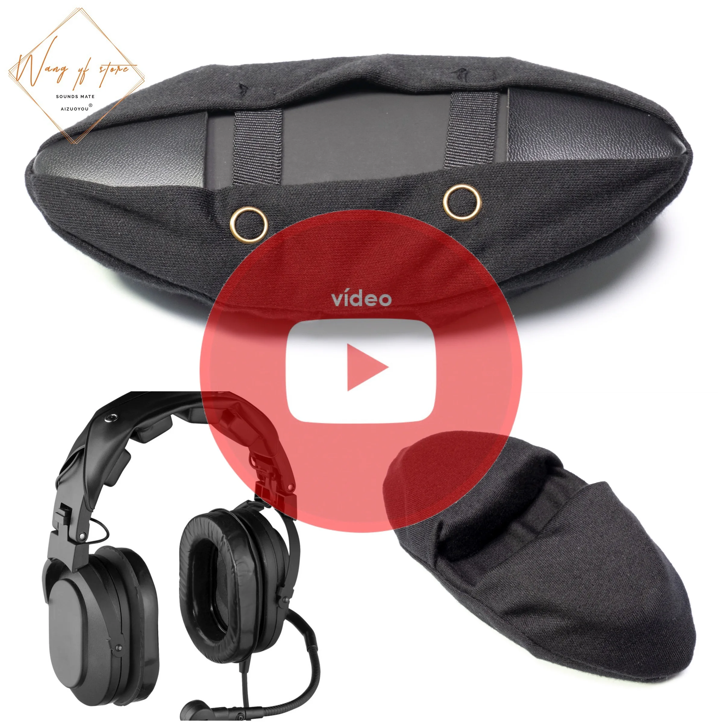 Double Foam Headband Pad Cushion For Telex HR1 HR2 HR-1 HR-2L Aviation Headset Ear Cushion Super Soft Head Pad Wider