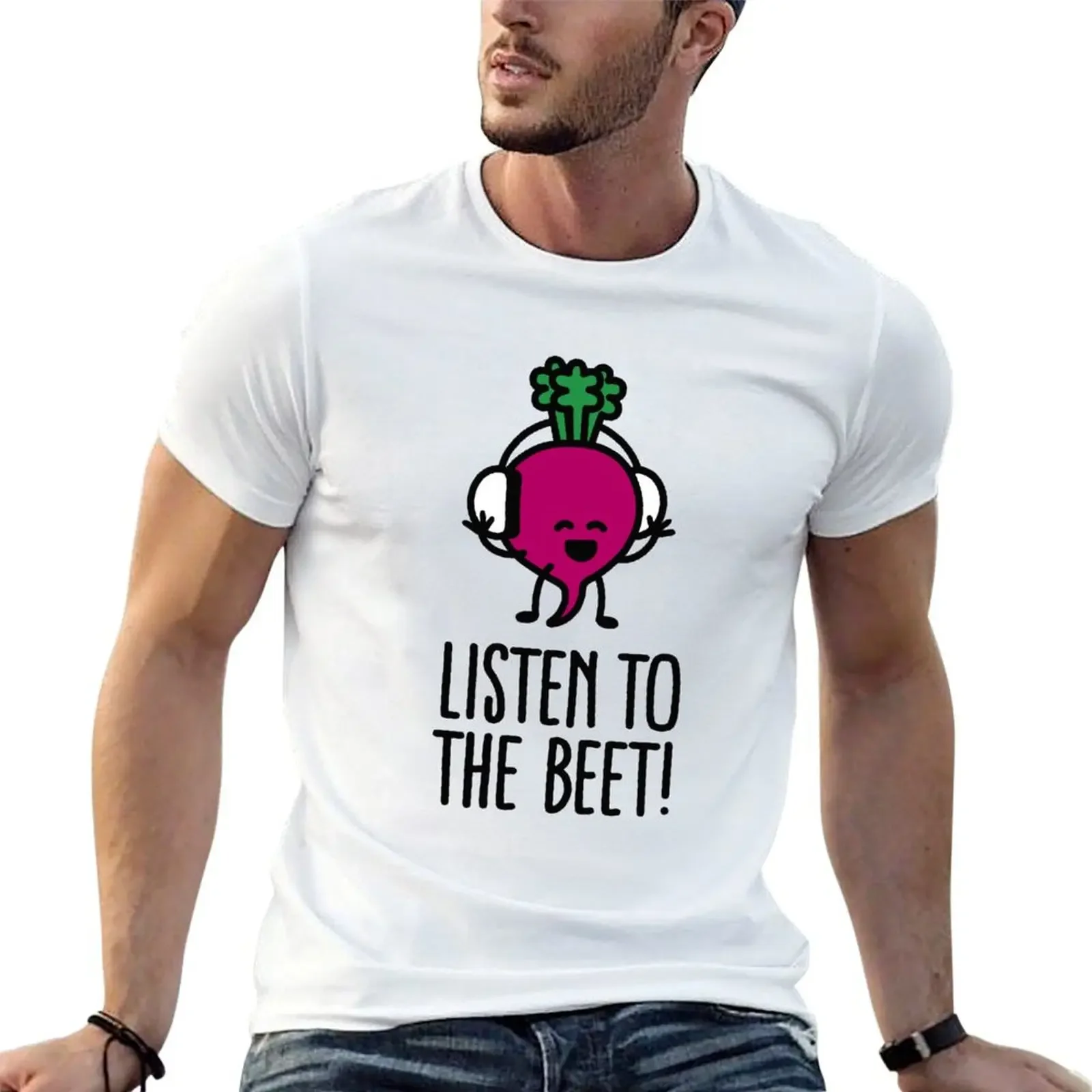 Listen to the beet T-Shirt summer clothes designer shirts street wear mens graphic t-shirts