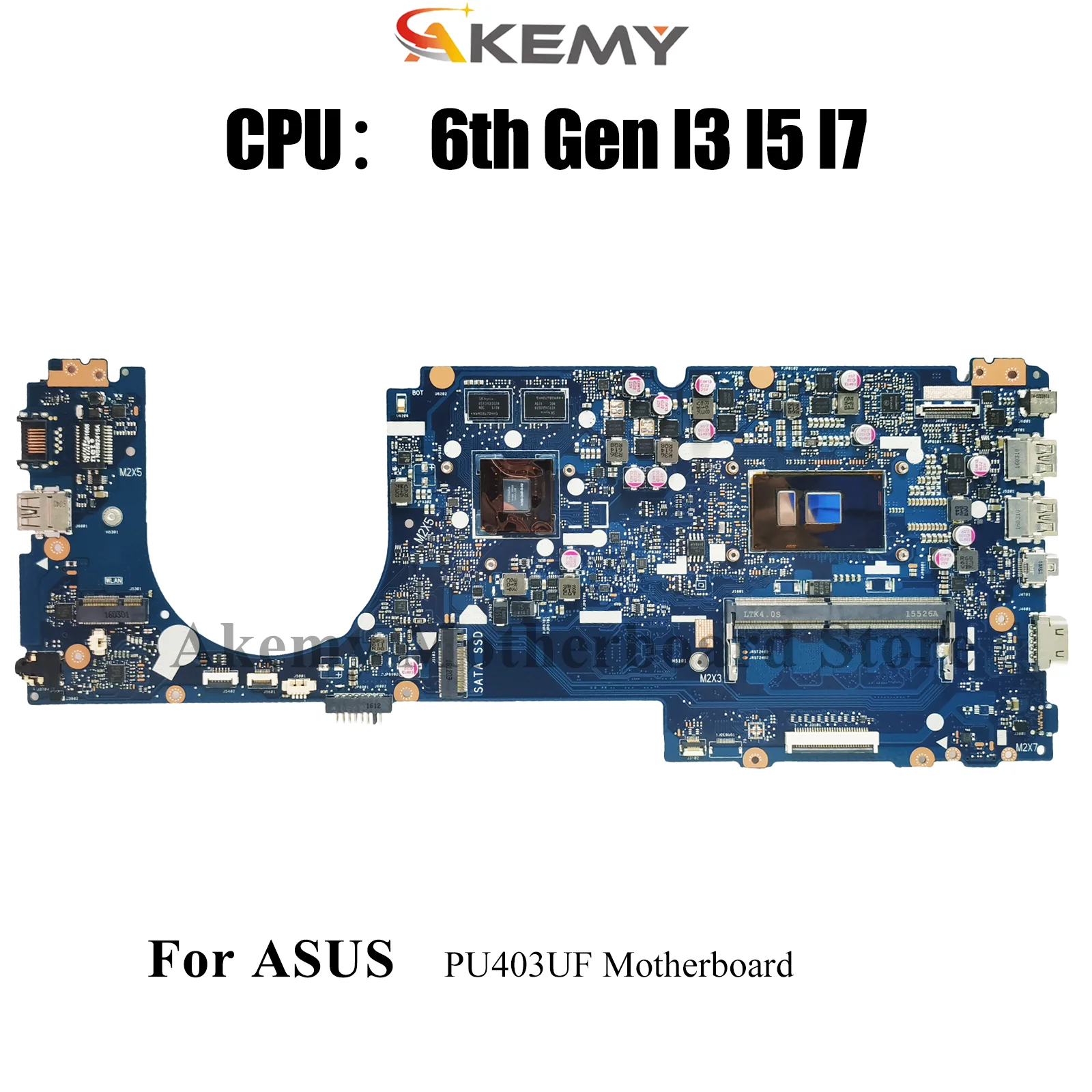 ASUS VivoBook PU403U PU403UFノートパソコン用PU403UFマザーボード、I3 I5 I7 CPU搭載、100%テスト済み、迅速発送、在庫あり