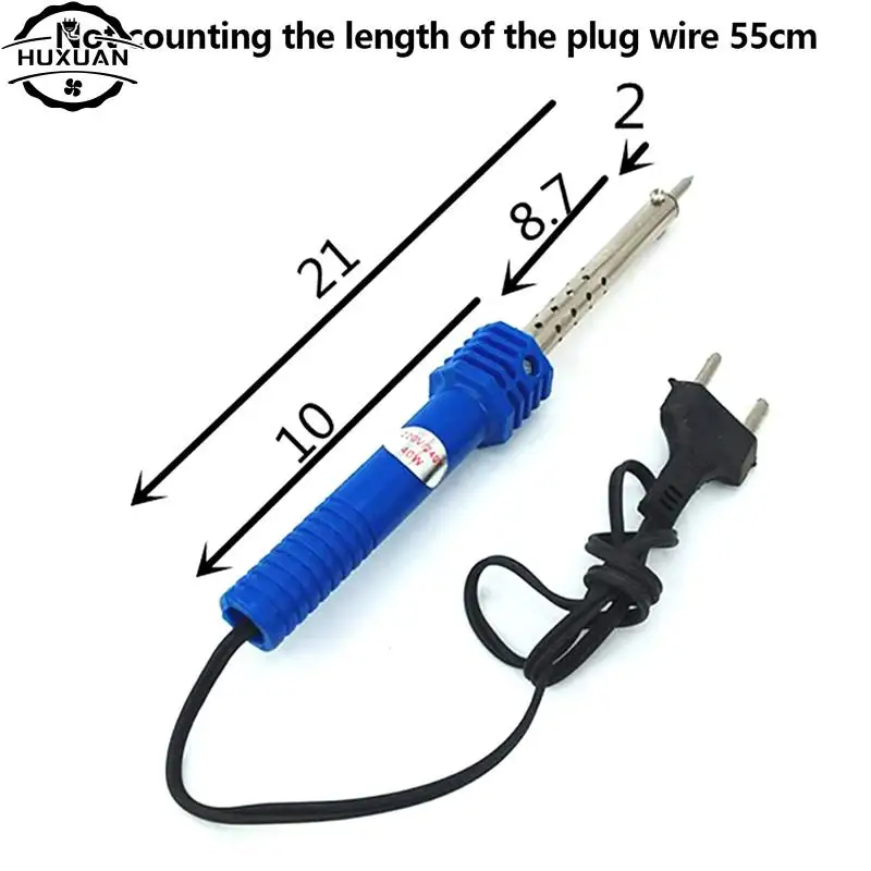 1Pc 30W 220V External Heating Electric Soldering Iron Pen Welding Kit Repair Tool for Electronics Work EU Plug Color Randomly