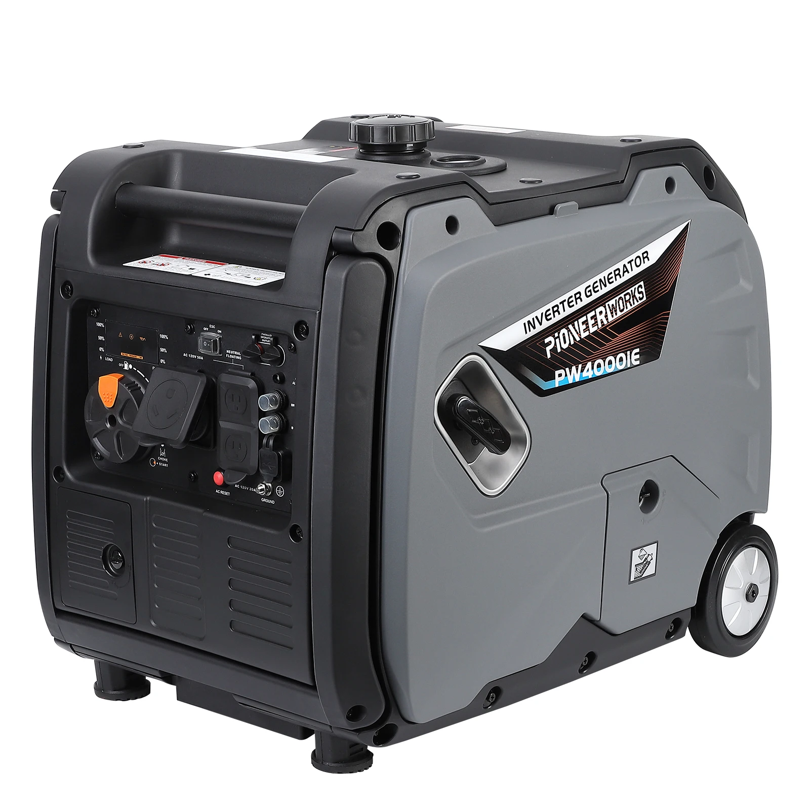 

Generator for Camping, 4000W Inverter Generator Portable Outdoor RV Generator Super Quiet Generator