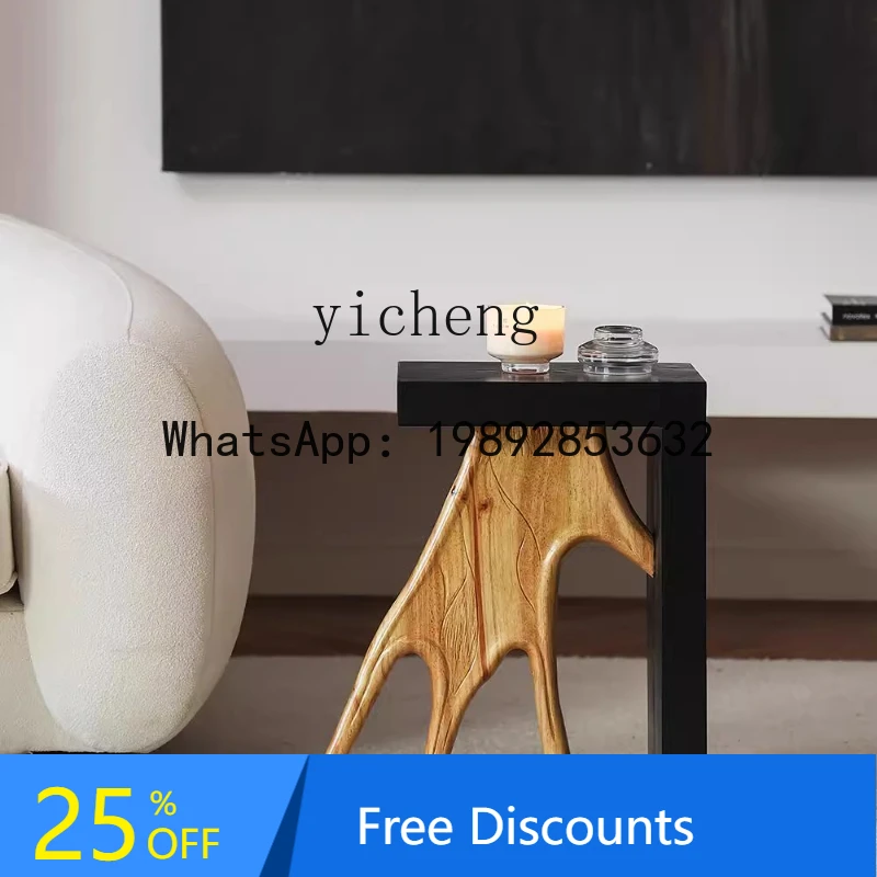 

BB coffee table edge few designer new solid wood art living room sofa corner few movable small table