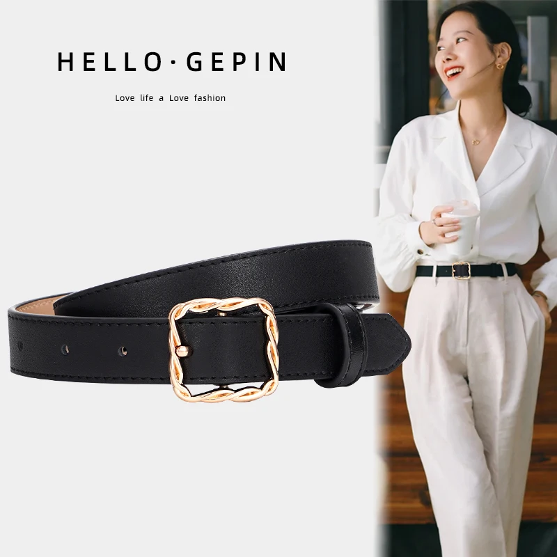 

X6062 Lady Genuine Leather Belt Girls Corset Waistbelt New Belt Fashion Decoration Waistband Suit with Skirt Jeans Belt