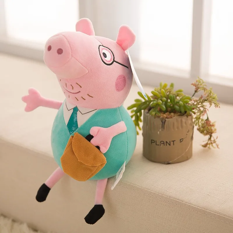 30CM Peppa Pig Plush Toys Stuffed Doll Genuine Pig Mom and Dad Model Children\'s Toys Cartoon Anime Figure George Kids Gifts