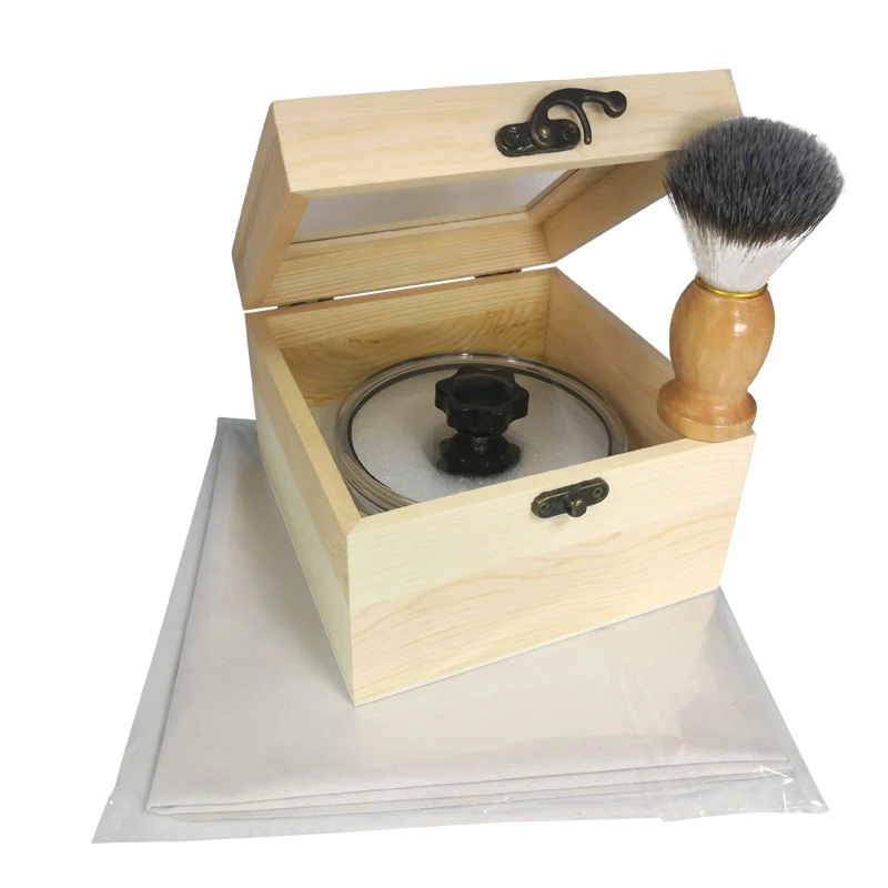 فرشاة تنظيف المياه الخشبية من الفينيل، حامل LP، فرشاة تنظيف مقاومة للغبار ومضادة للكهرباء الساكنة لأداة تنظيف القرص الدوار لمشغل LP