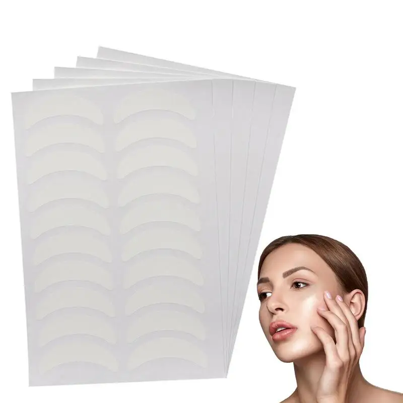 Remendos de papel autoadesivos para a extensão da pestana, 50 pares, sob o olho, autoadesivos