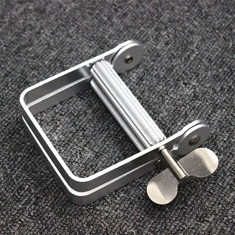 1pc Lazy Toothpaste Dispenser Tube Squeezer Bathroom Metal Squeezer Tool Hair Color Dye Cosmetic Paint Squeezer Tube Tightener