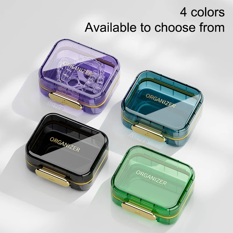 1pcs Denture Storage Box Portable Small And Portable Box For Storing Dental Braces And Retainers Invisible Storage