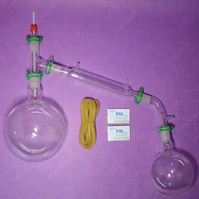 

2000ml,24/40,Glass Distillation Apparatus,New Lab Vacuum Distill Glassware Kit