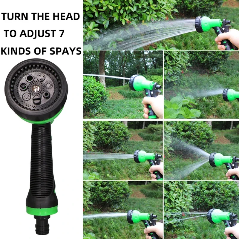 Garden water gun for home use, dual-purpose for watering flowers and washing cars8Multi-functional high-pressure spray plastic h