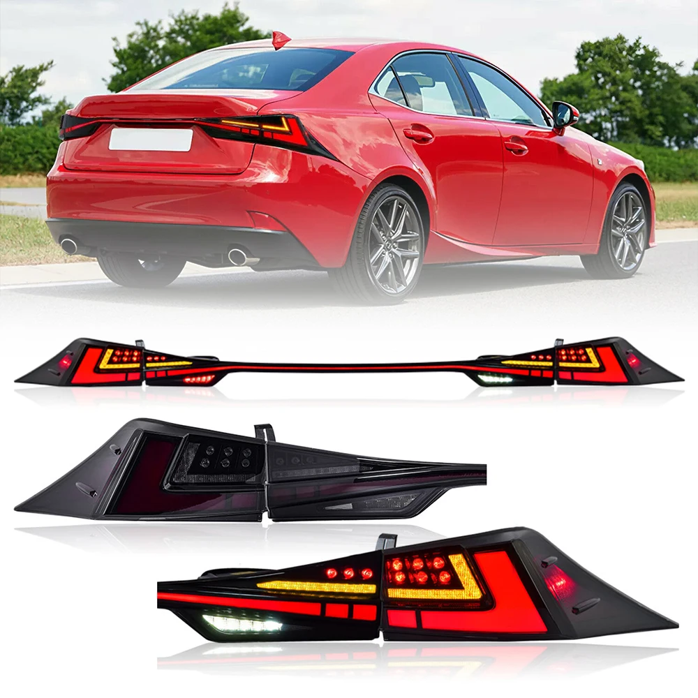 Taillights/Tail Lights For Lexus IS250 IS300 IS350 IS500 ISF 200T 2014-2020 Led Through Lamp Start-up Animation Breathing Light