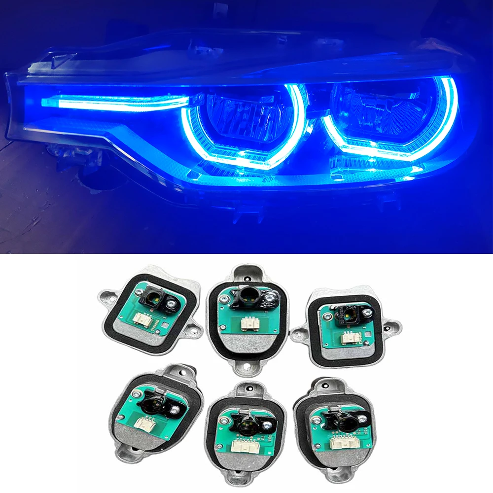 

Blue Daytime Running Light DRL Modules 7419619 7419620 7419610 For BMW 3 Series F30 F31 LCI Angel Eyes Yellow Red Ice-blue